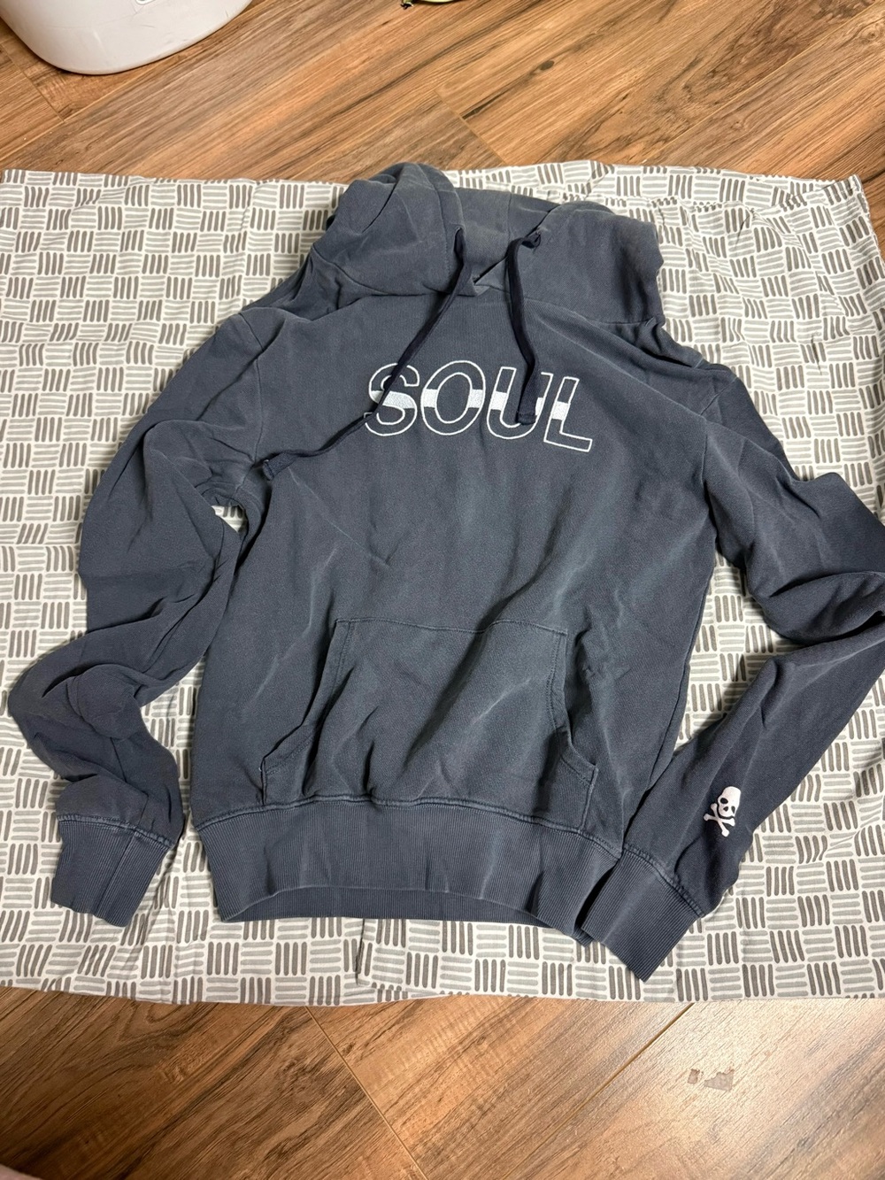 soulcycle Navy Crewneck Hoodie with White 'SOUL' Logo